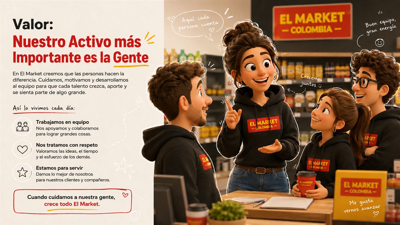Campana de valores de El Market Colombia